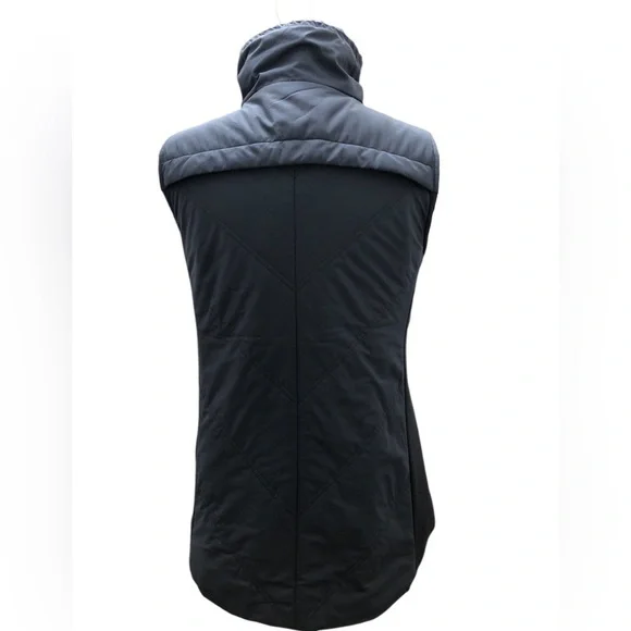 T by Talbots Navy Chevron Quilted Vest - Picture 7 of 12